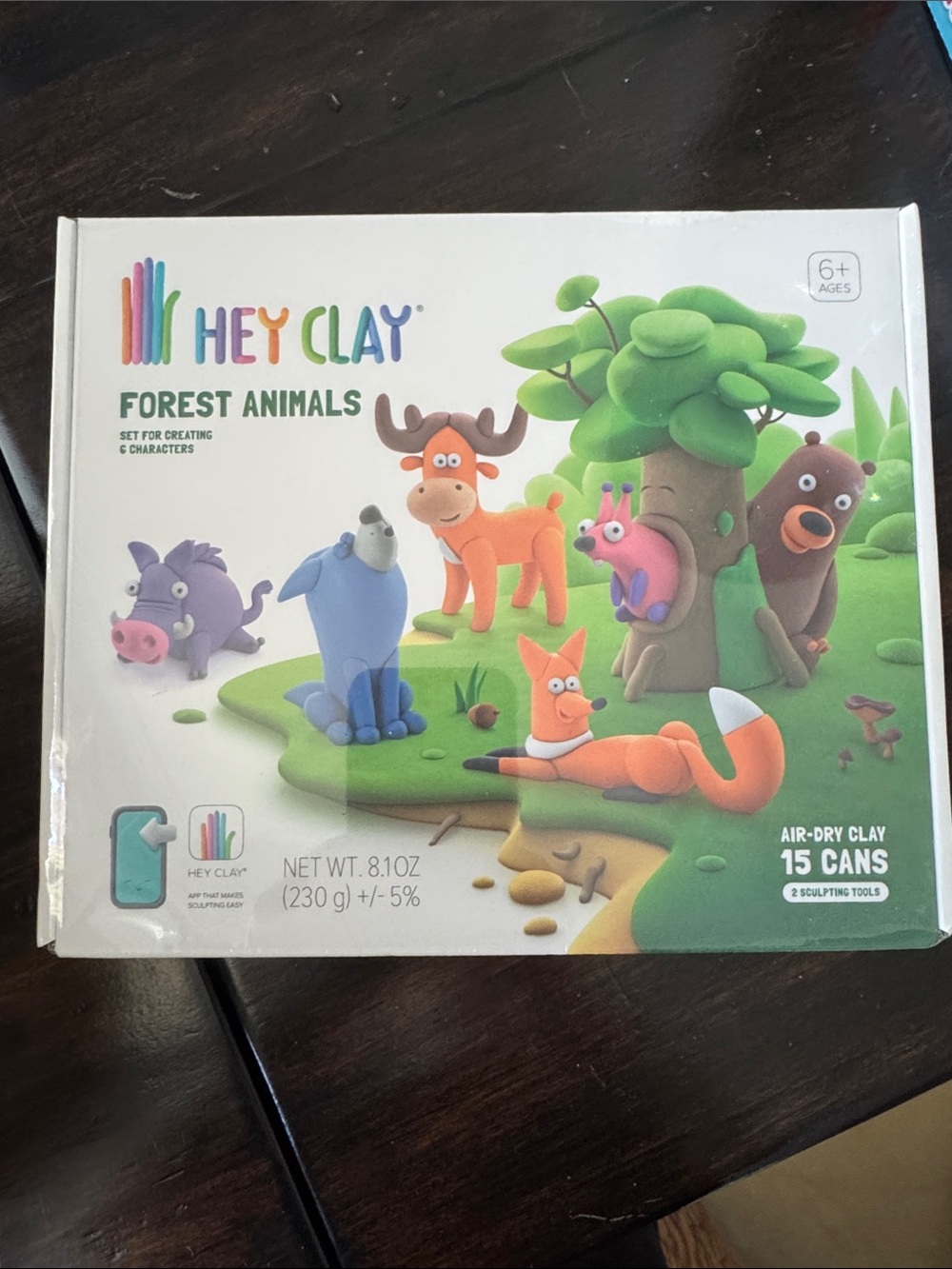 Forest Animals Air-Dry Clay Set - Multicolor